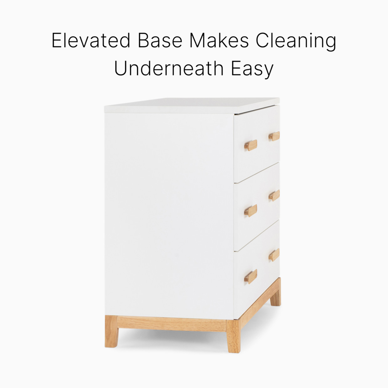 dadada Lala Little 3-Drawer Dresser - White/Natural.