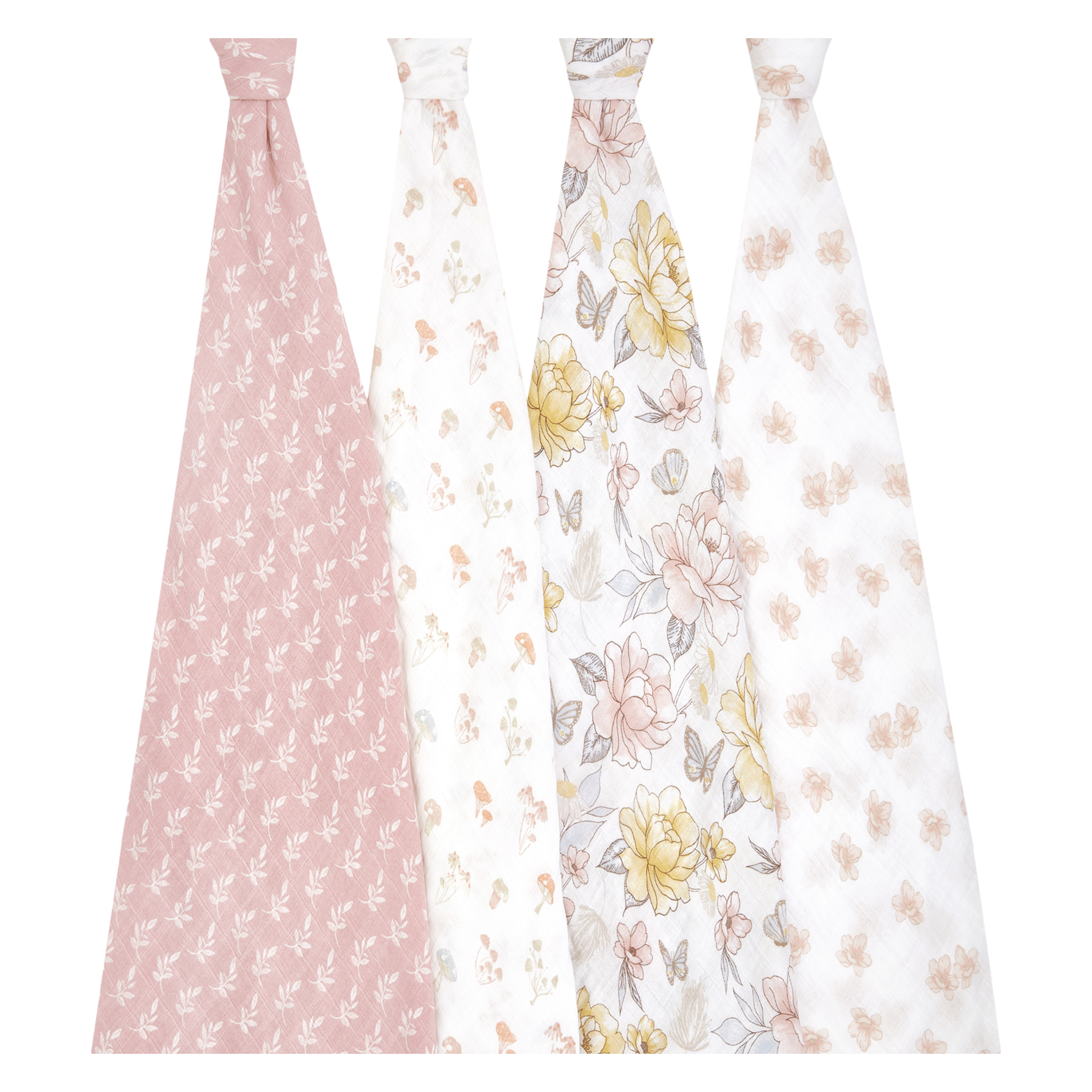  Cotton Muslin Swaddle 4-Pack.