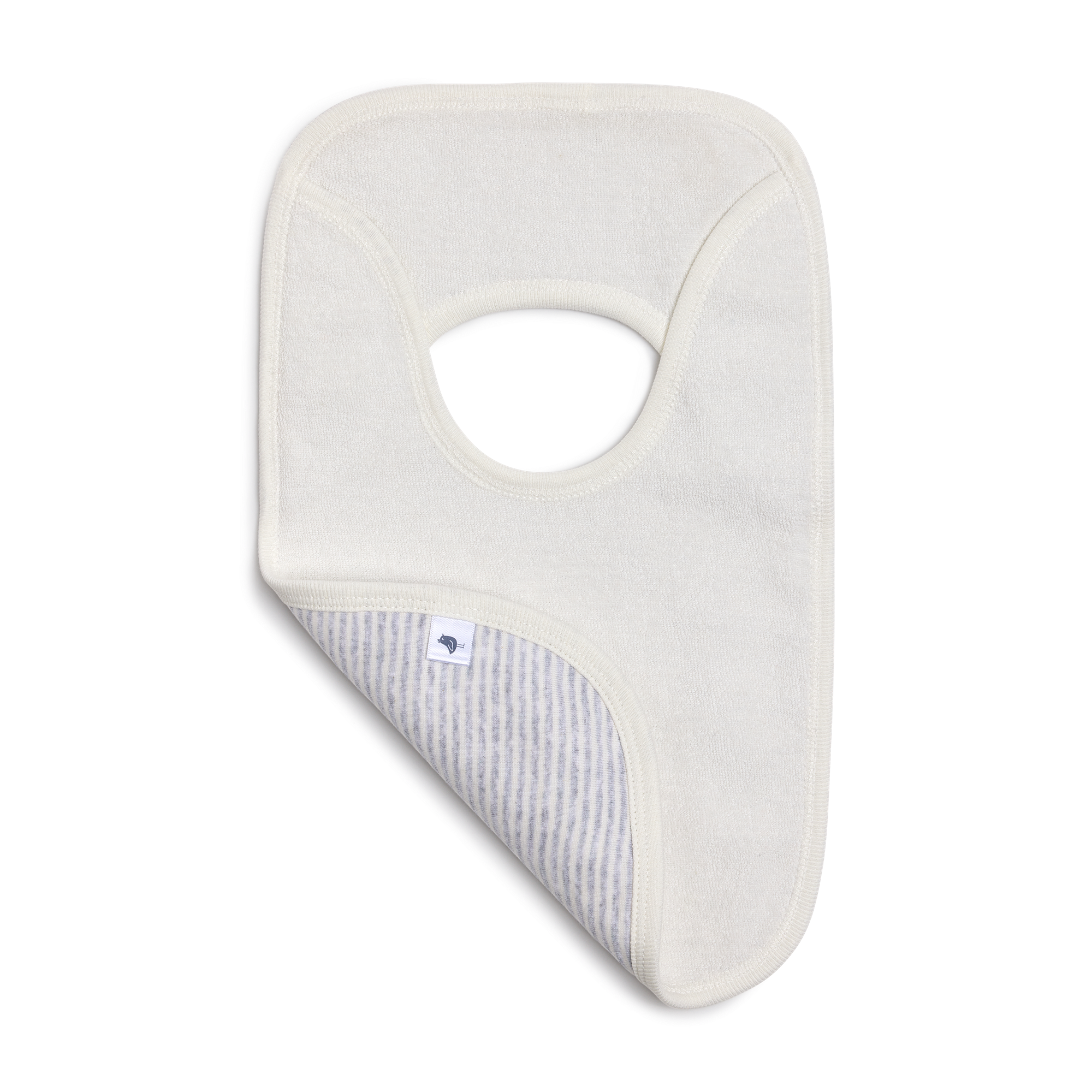 Small Story Organic Lap Bib & Burp Cloth Bundle - Grey.