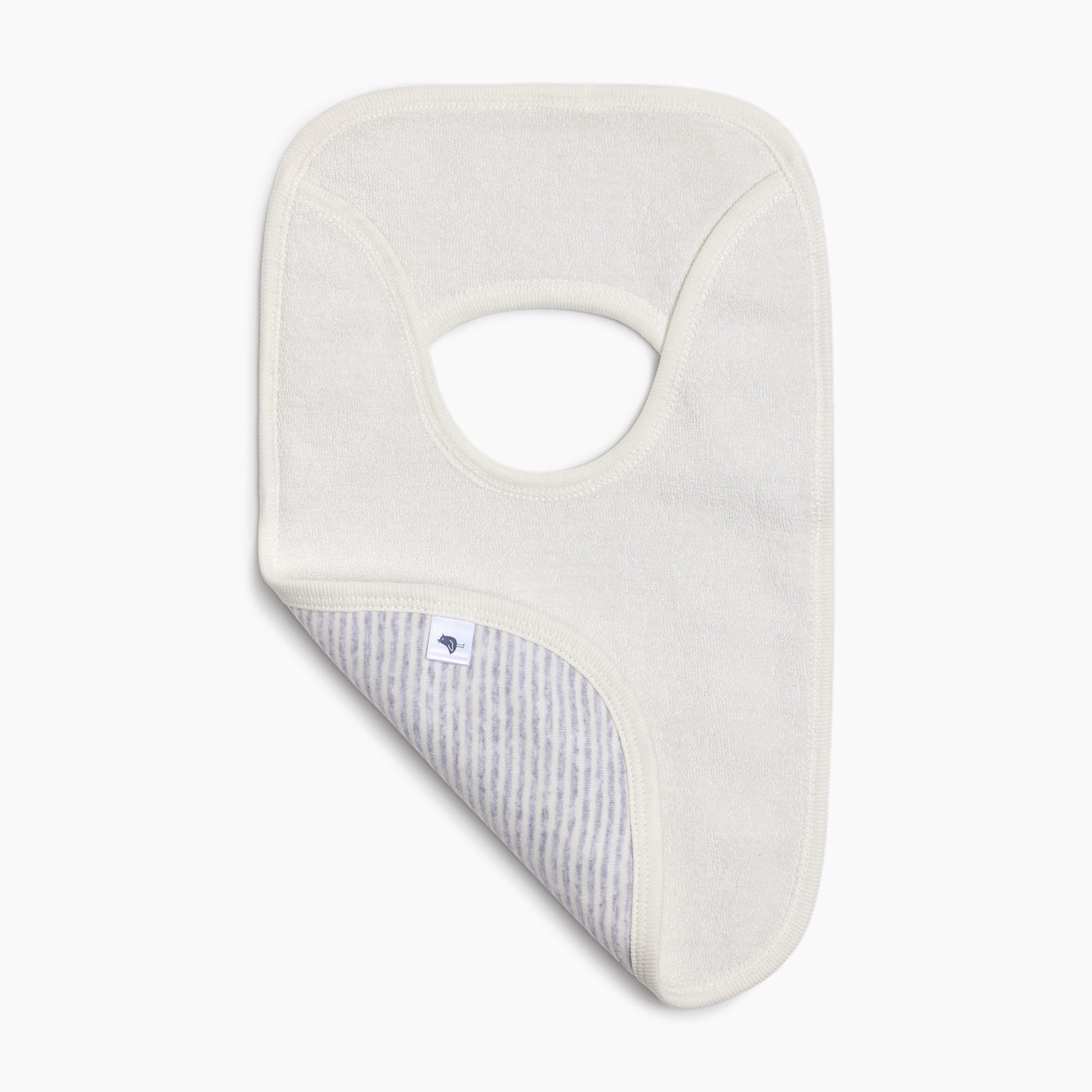 Small Story Organic Lap Bib & Burp Cloth Bundle - Grey.