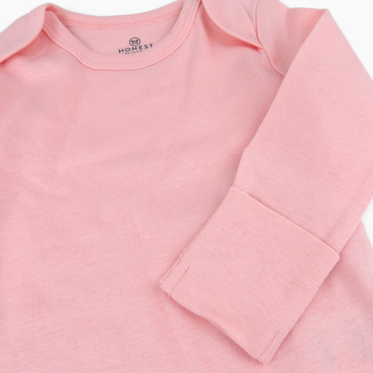 Honest Baby Clothing 5-Pack Organic Cotton Long Sleeve Bodysuit - Strawberry Ice, Newborn.