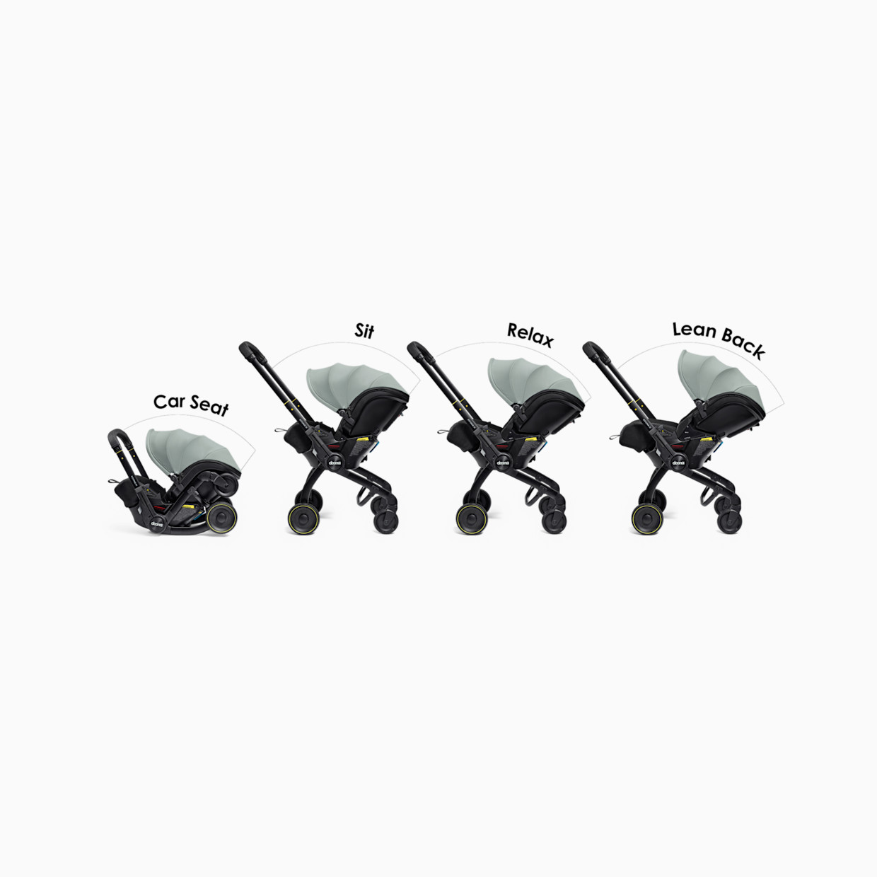 Doona Doona X Infant Car Seat & Stroller - Dusty Sage.