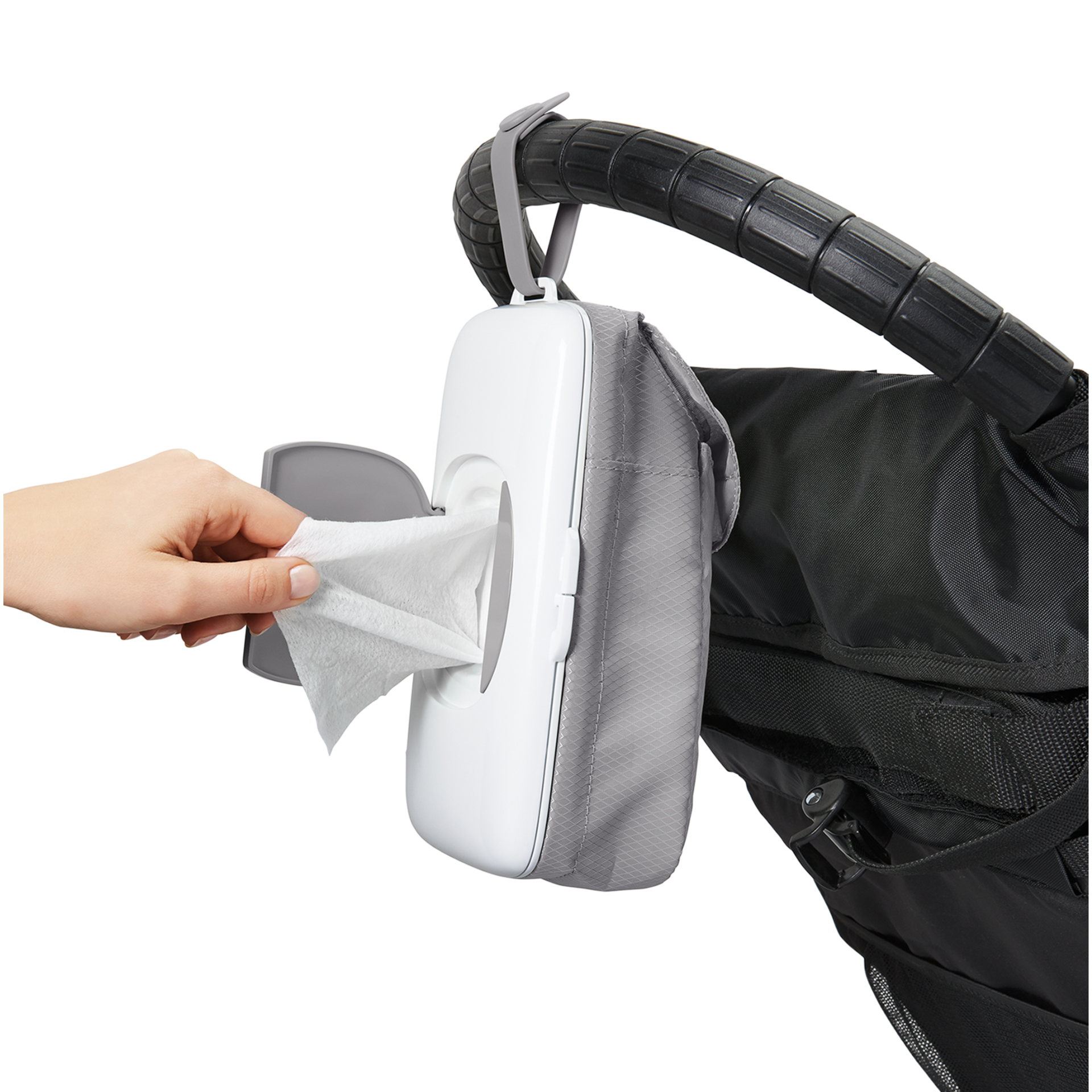 OXO Tot On-the-Go Wipes Dispenser with Diaper Pouch - Gray.