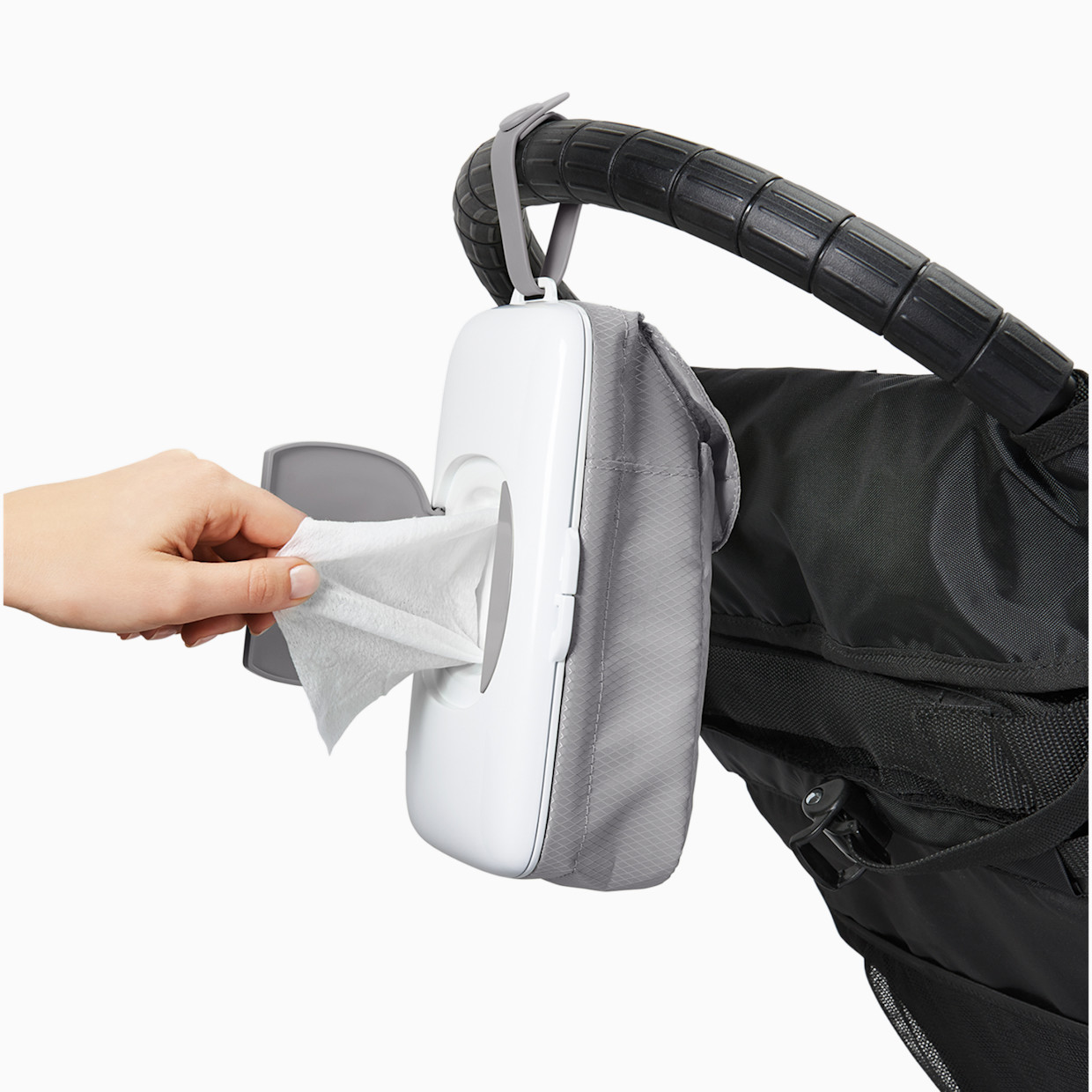 OXO Tot On-the-Go Wipes Dispenser with Diaper Pouch - Gray.