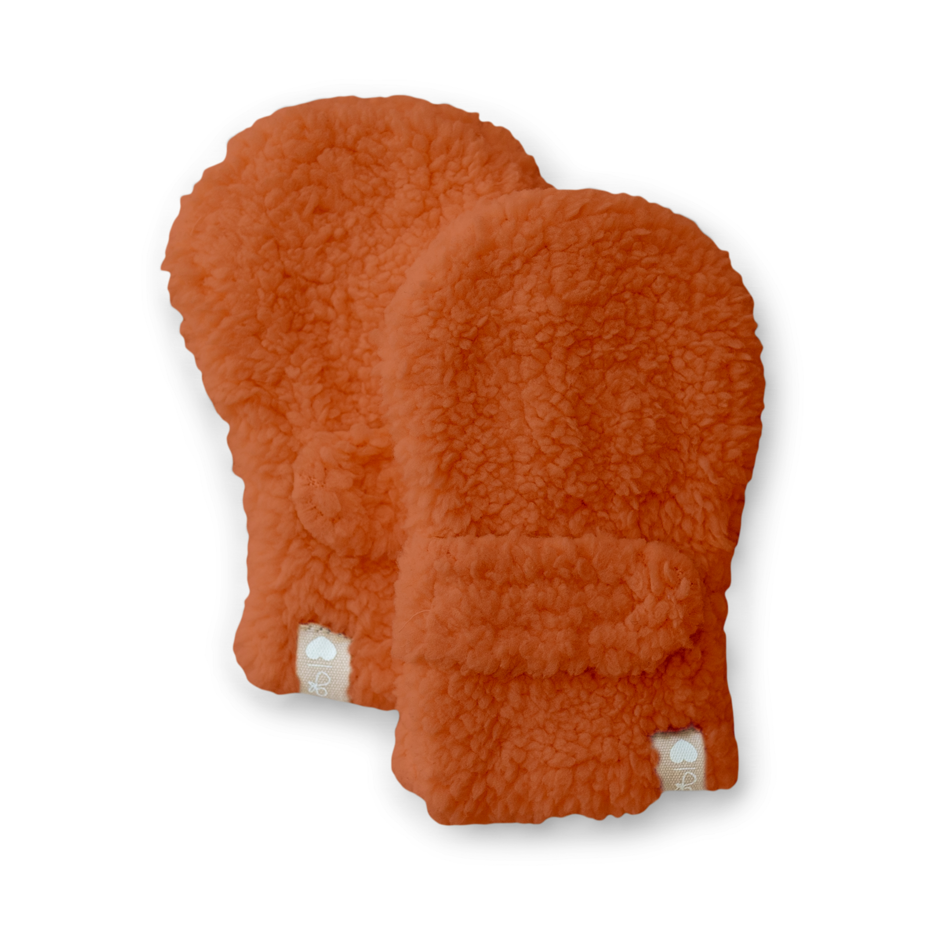 Goumi Kids x Babylist Fleece Baby Mitts Clay, 03 M Babylist Shop