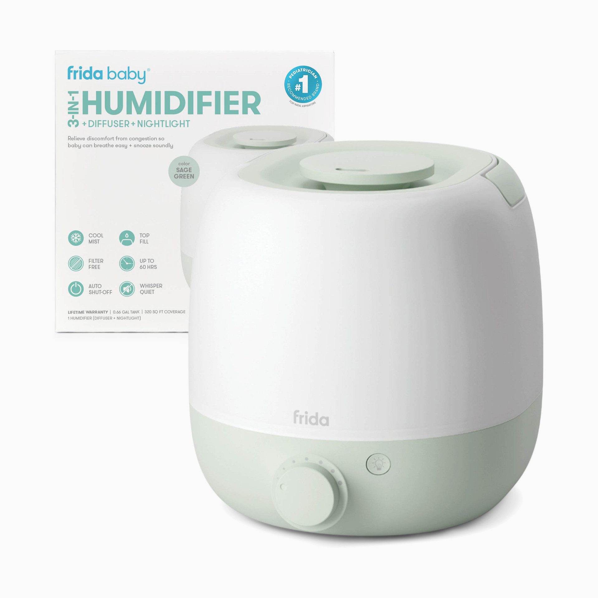 Frida Baby Frida Baby x Babylist 3-in-1 Humidifier, Diffuser
