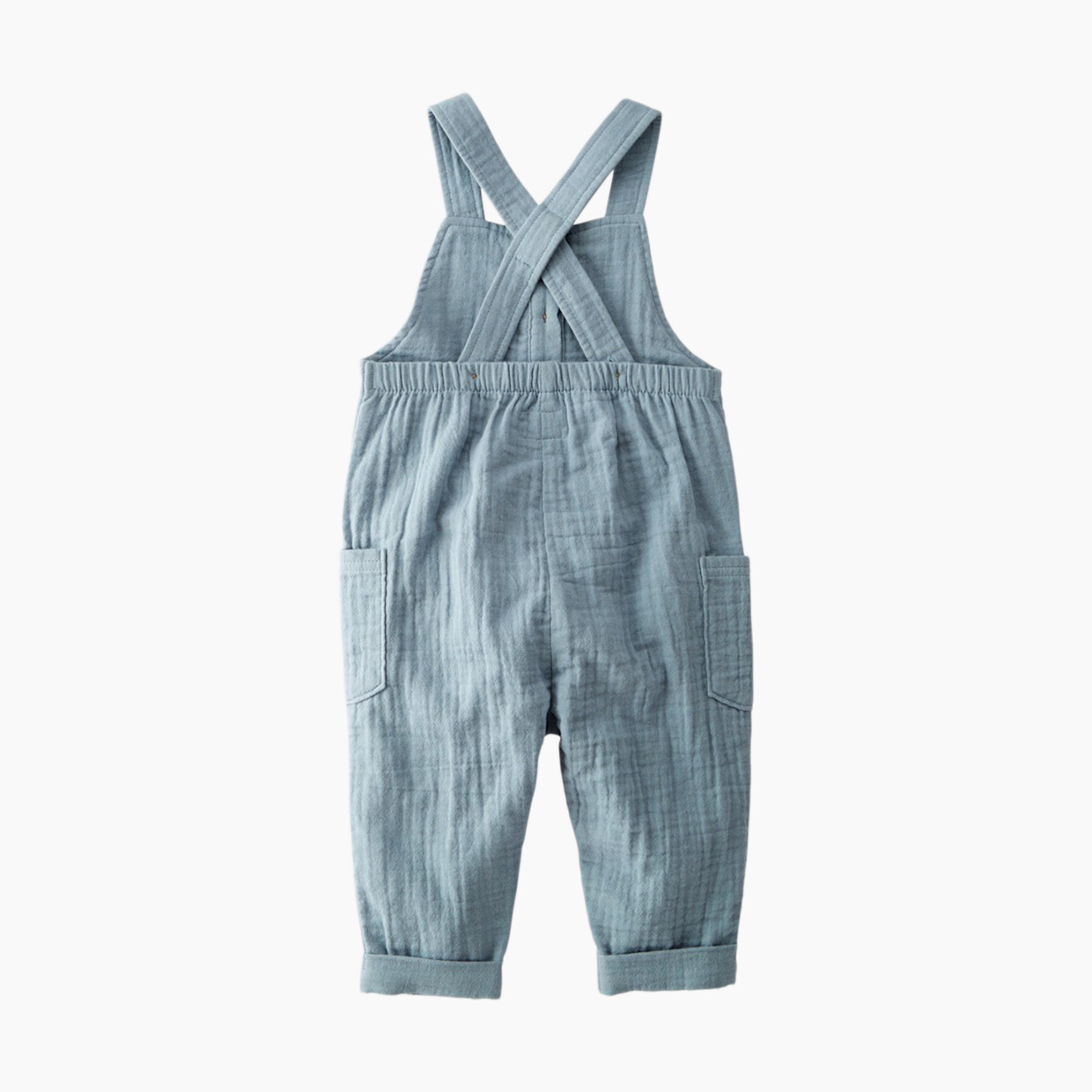 Carter's Little Planet Organic Cotton Gauze Overalls in Blue Creek - Blue, 0-3 M.
