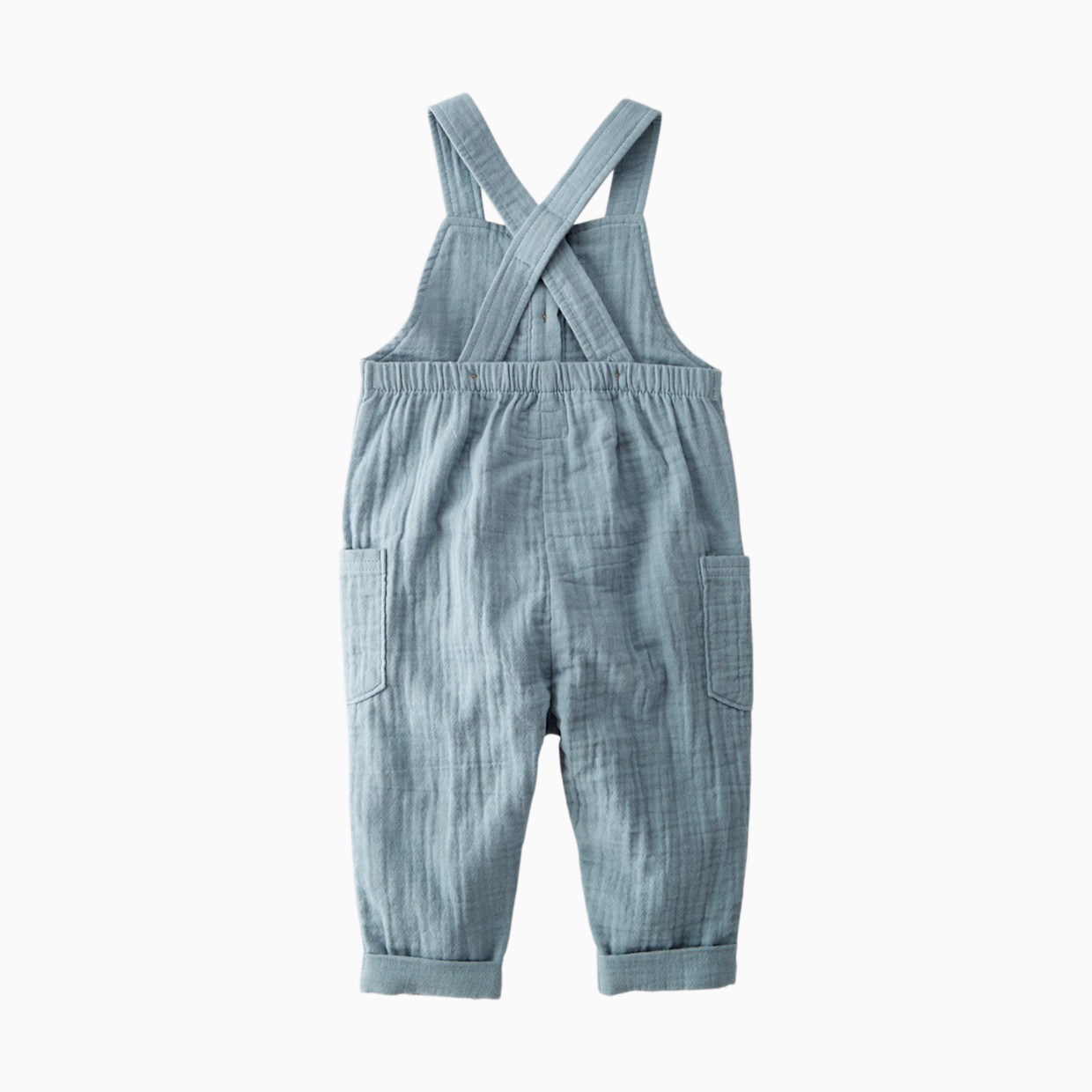 Carter's Little Planet Organic Cotton Gauze Overalls in Blue Creek - Blue, 0-3 M.