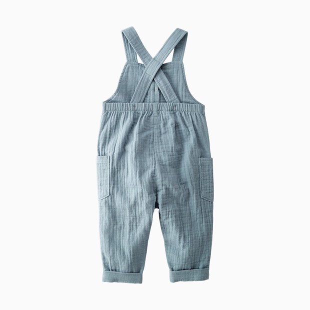 Carter's Little Planet Organic Cotton Gauze Overalls in Blue Creek.