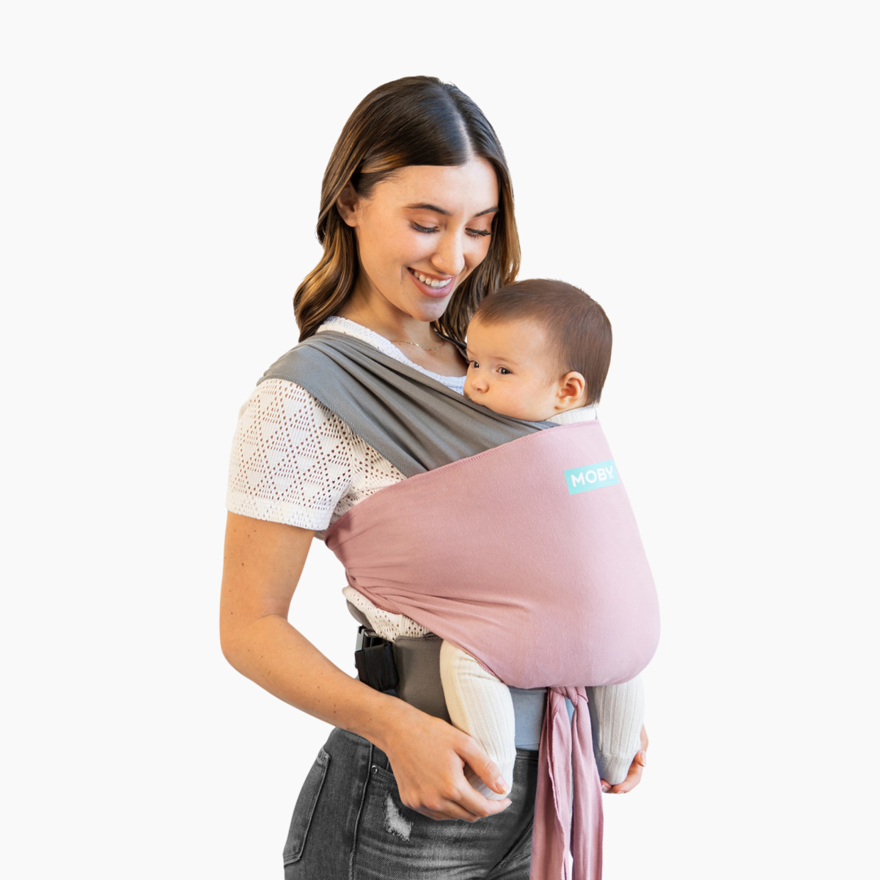 Moby Easy Wrap Carrier - Dusty Rose.