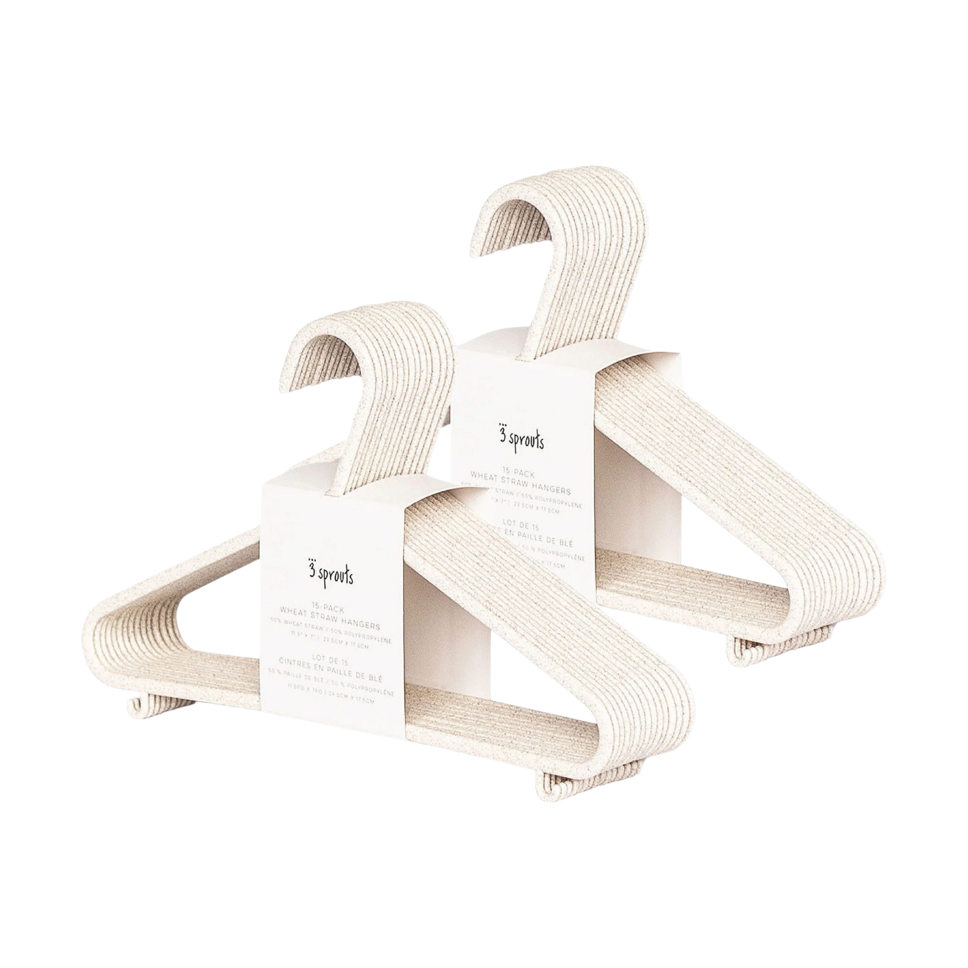 3 Sprouts Wheat Straw Hangers.