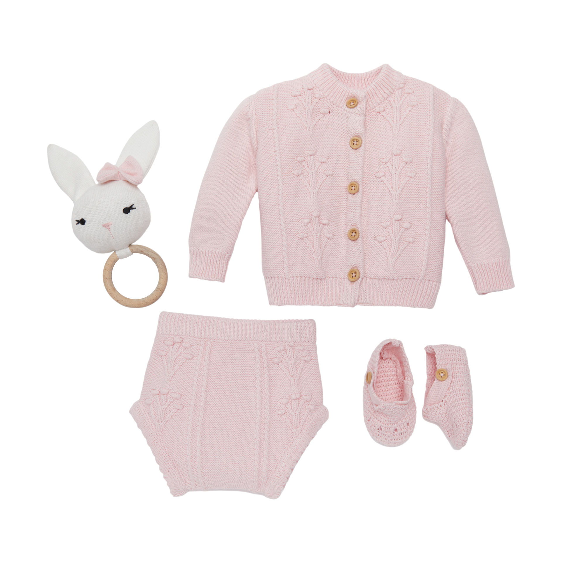 Loomsake 4-Piece Floral Sweater Set.