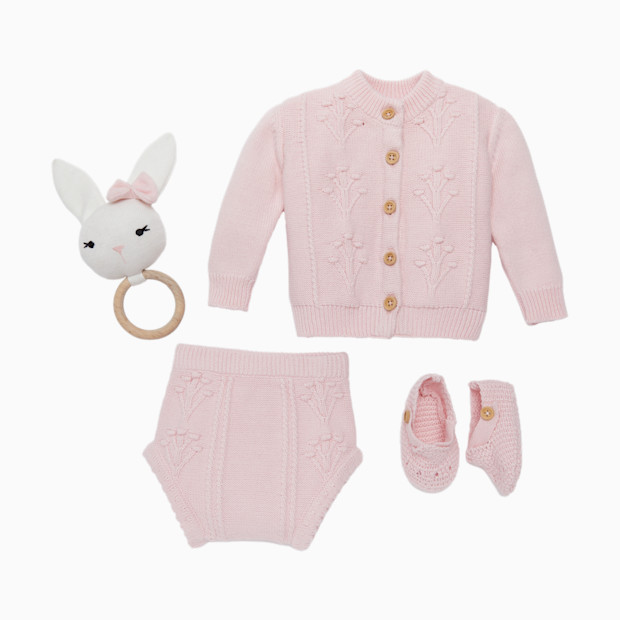 Loomsake 4-Piece Floral Sweater Set.