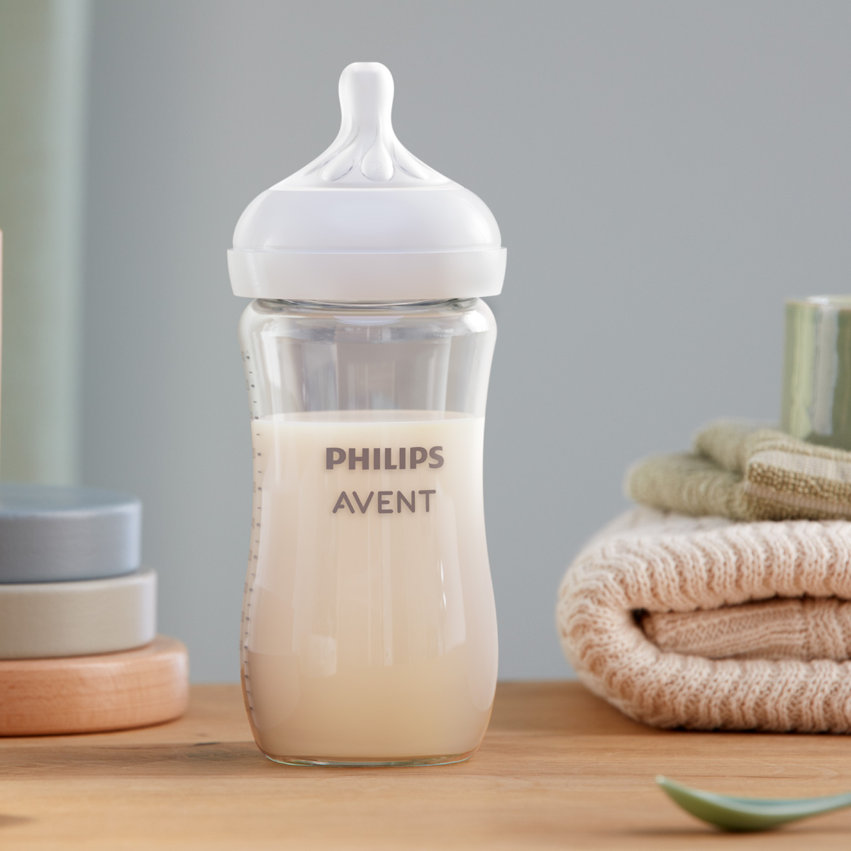 Philips Avent Glass Natural Baby Bottle - 8 Oz, 2.