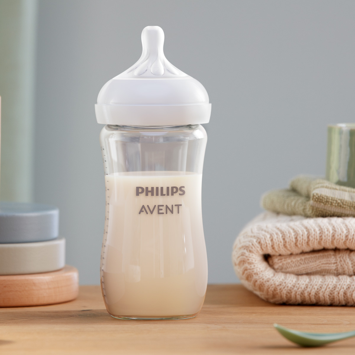 Philips Avent Glass Natural Baby Bottle - 8 Oz, 2.