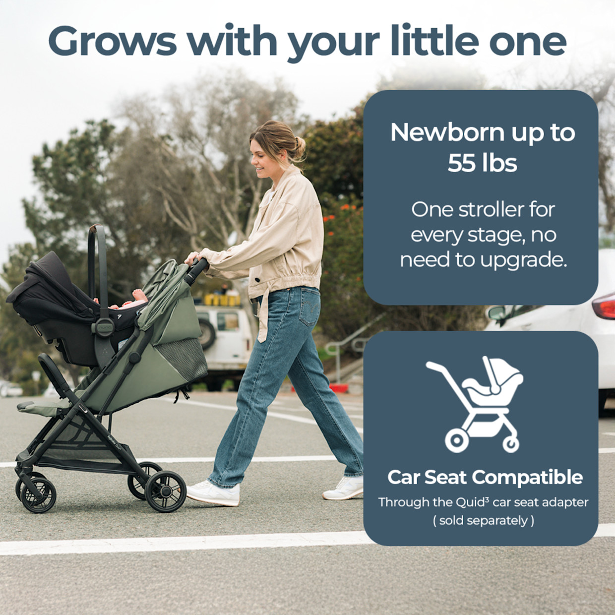 Inglesina Quid³ Stroller - Planet Green.