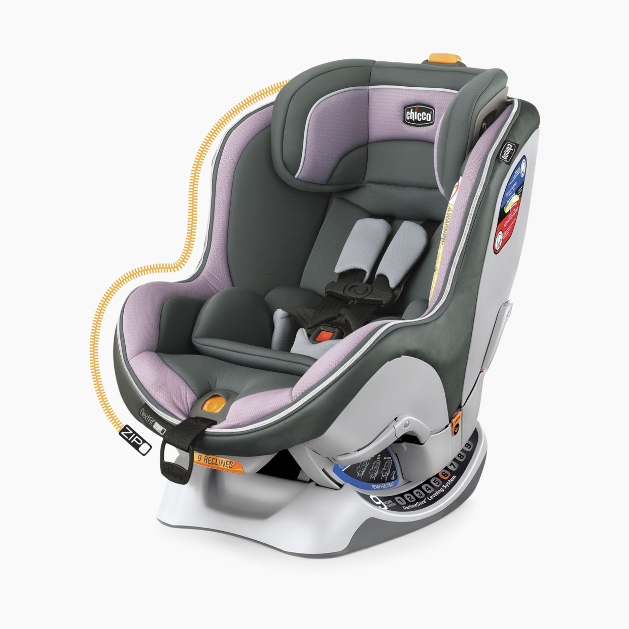 Chicco NextFit Zip Convertible Car Seat - Lavender.
