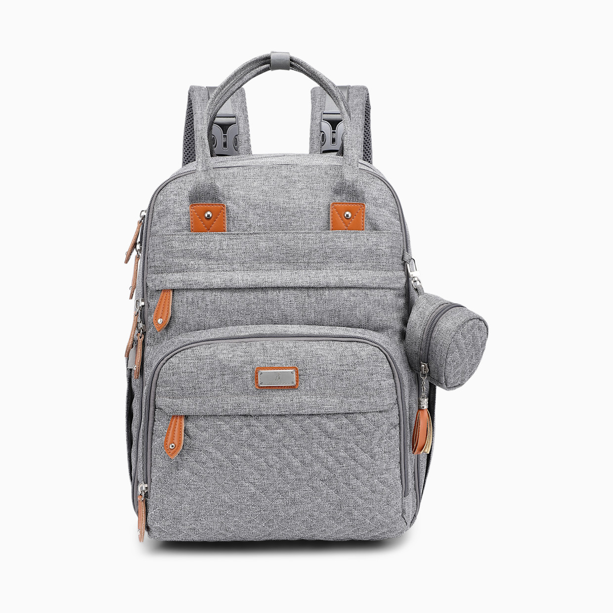 Babbleroo Original Diaper Bag Backpack - Light Grey.