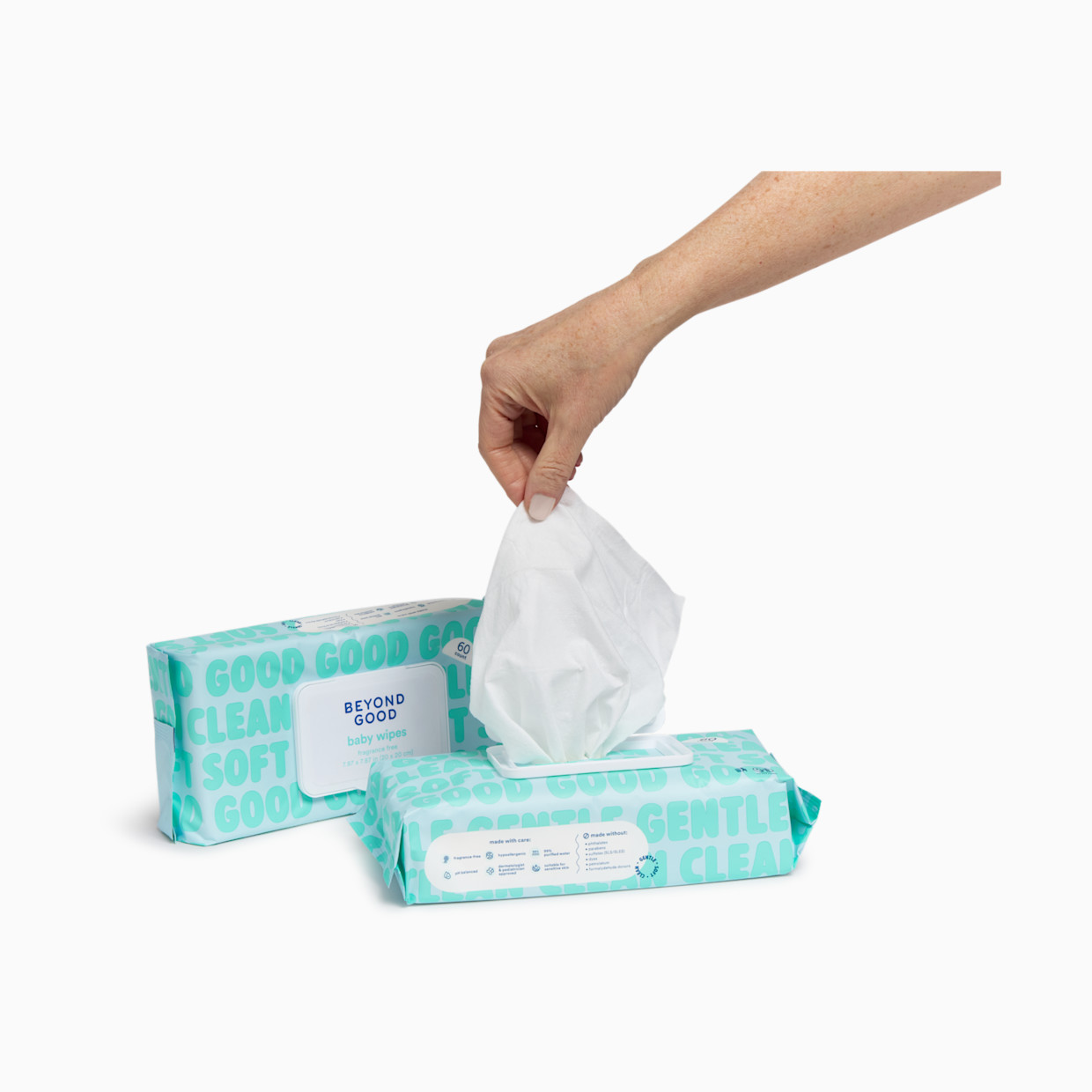 Beyond Good 99% Purified Water Baby Wipes - Fragrance Free, 1080 Count.