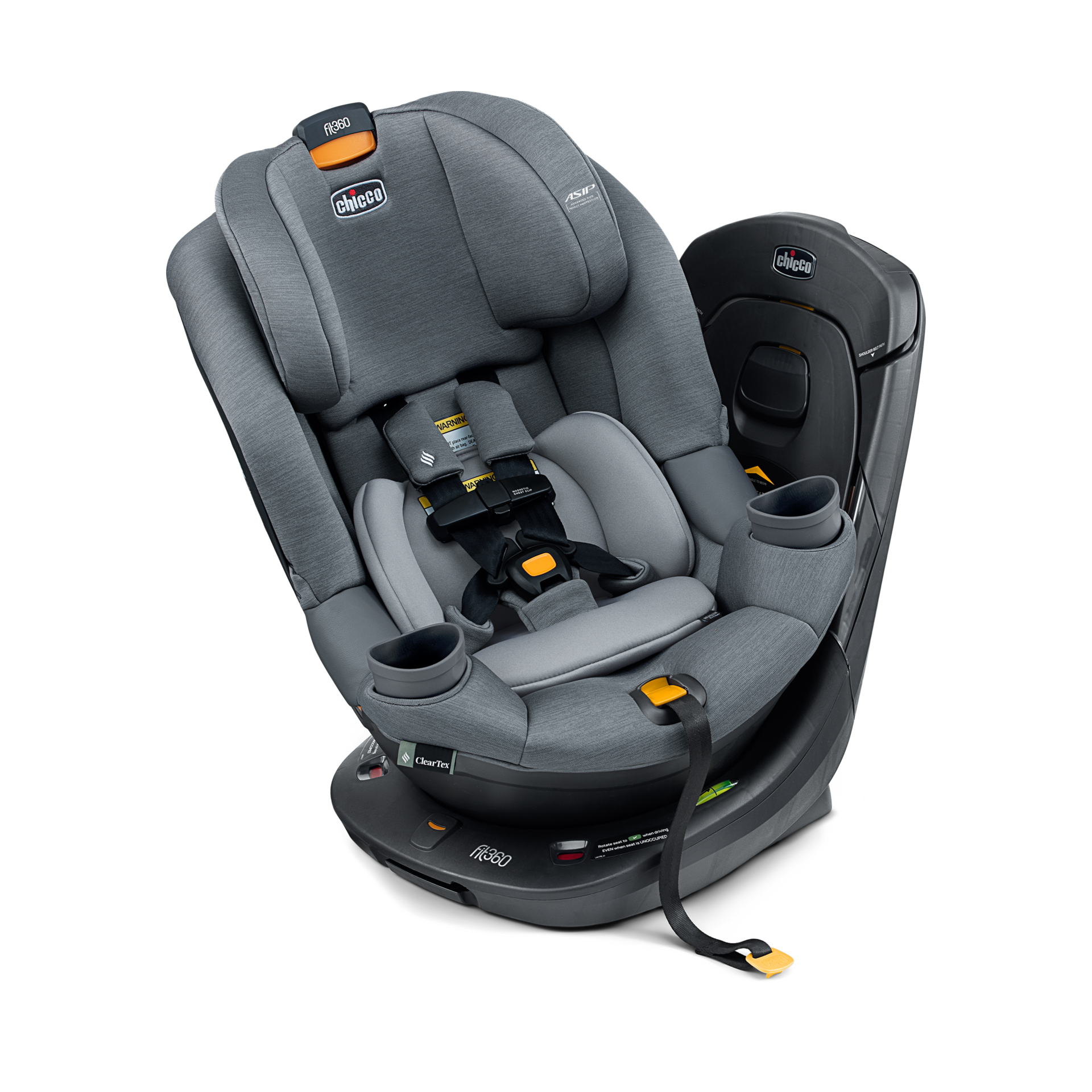 Chicco Fit360 ClearTex Rotating Convertible Car Seat.
