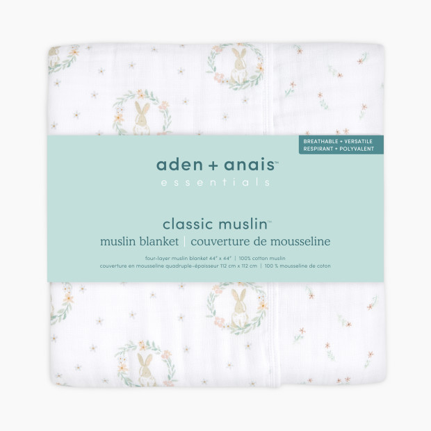 Aden + Anais Essentials Cotton Muslin Dream Blanket - Blushing Bunnies.