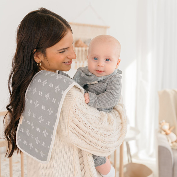 Crane Baby Cotton Muslin and Terry Burp Cloth Set (3 Pack).