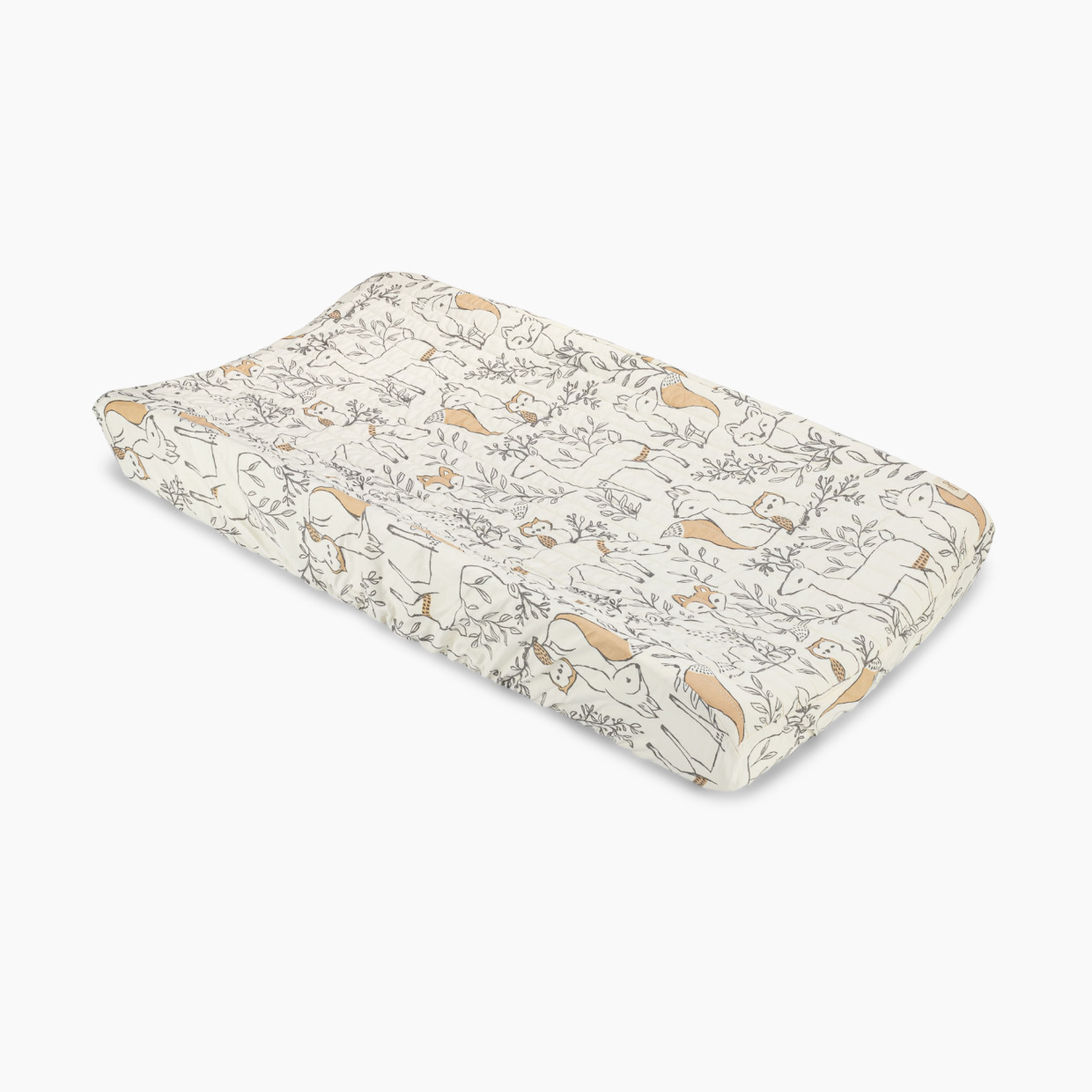Crane Baby Cotton Quilted Change Pad Cover - Ezra Beige.