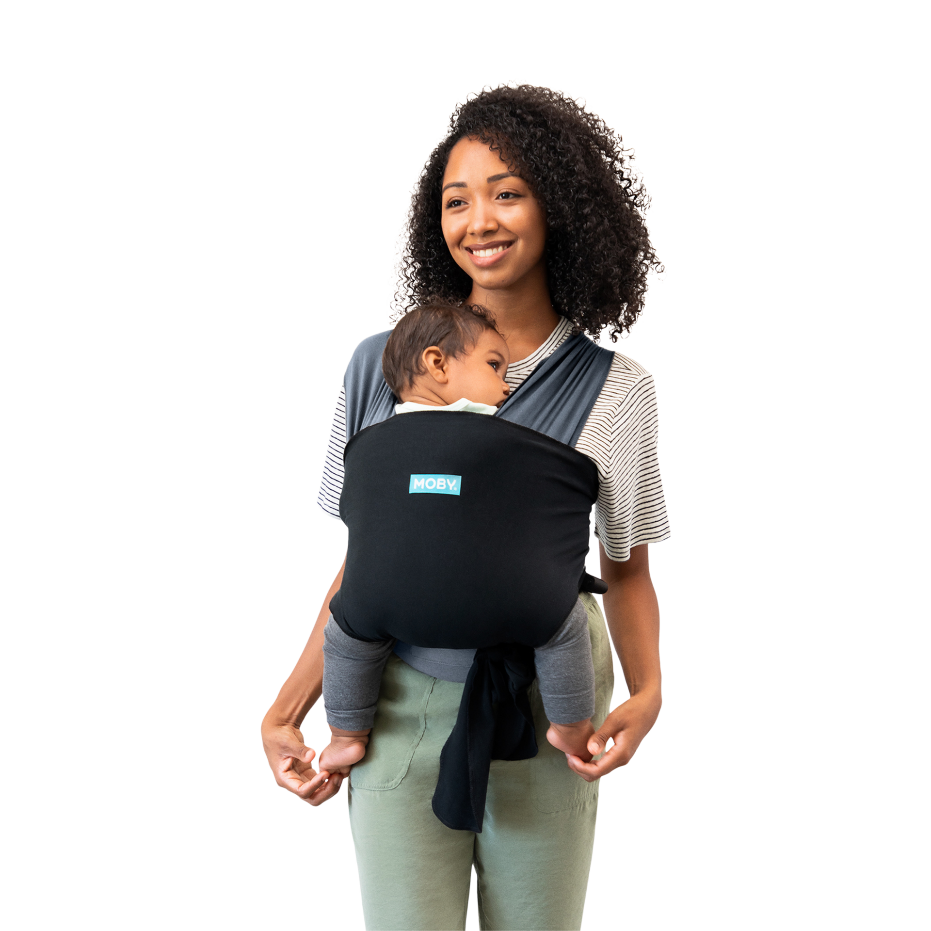 Moby Easy Wrap Carrier Charcoal/Black Babylist Shop