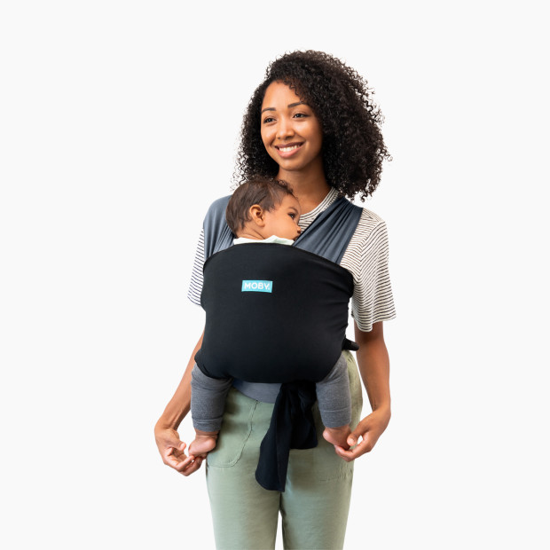 Moby Easy Wrap Carrier - Charcoal/Black.