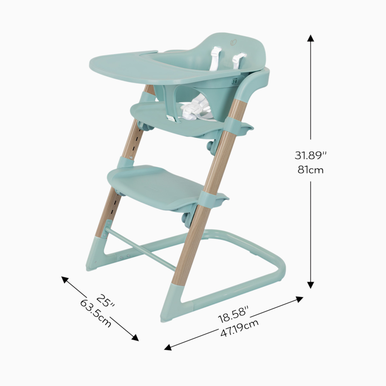 Evenflo RightSeat Multistage High Chair - Sage Green.