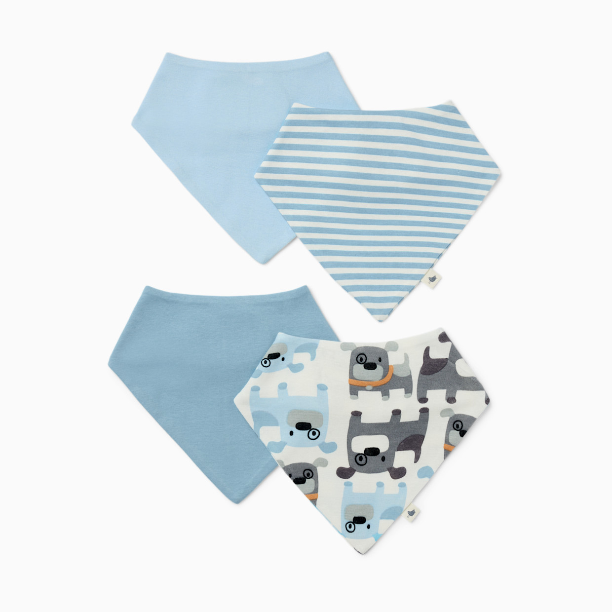Small Story Solid Bandana Bib 4 Pack - Dapper Dogs.