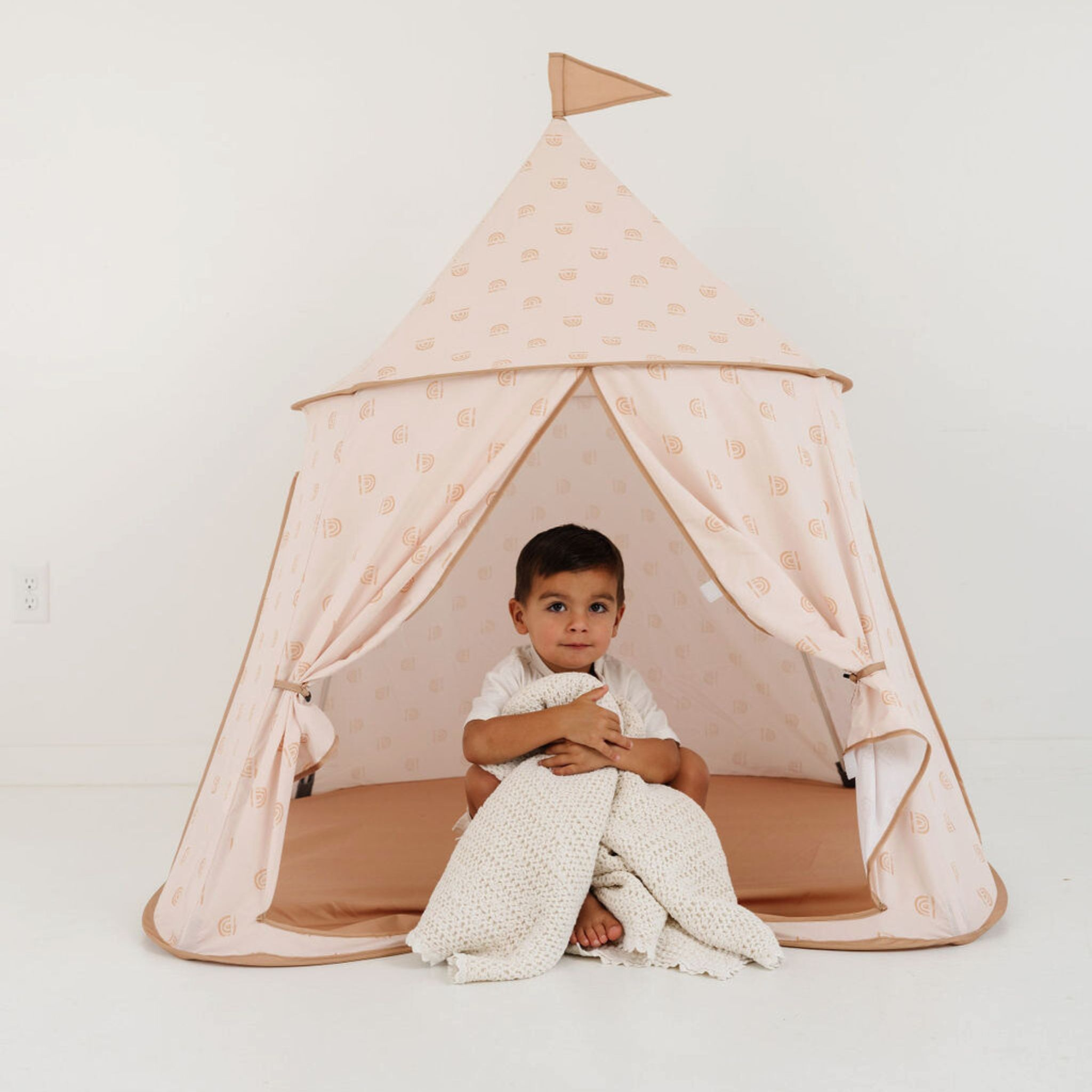 Toki Kids Play Tent - Rainbow Peach.