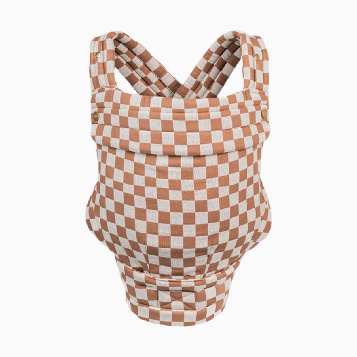 MABĒ The Monarch Baby Buckle Carrier - Mocha Check.