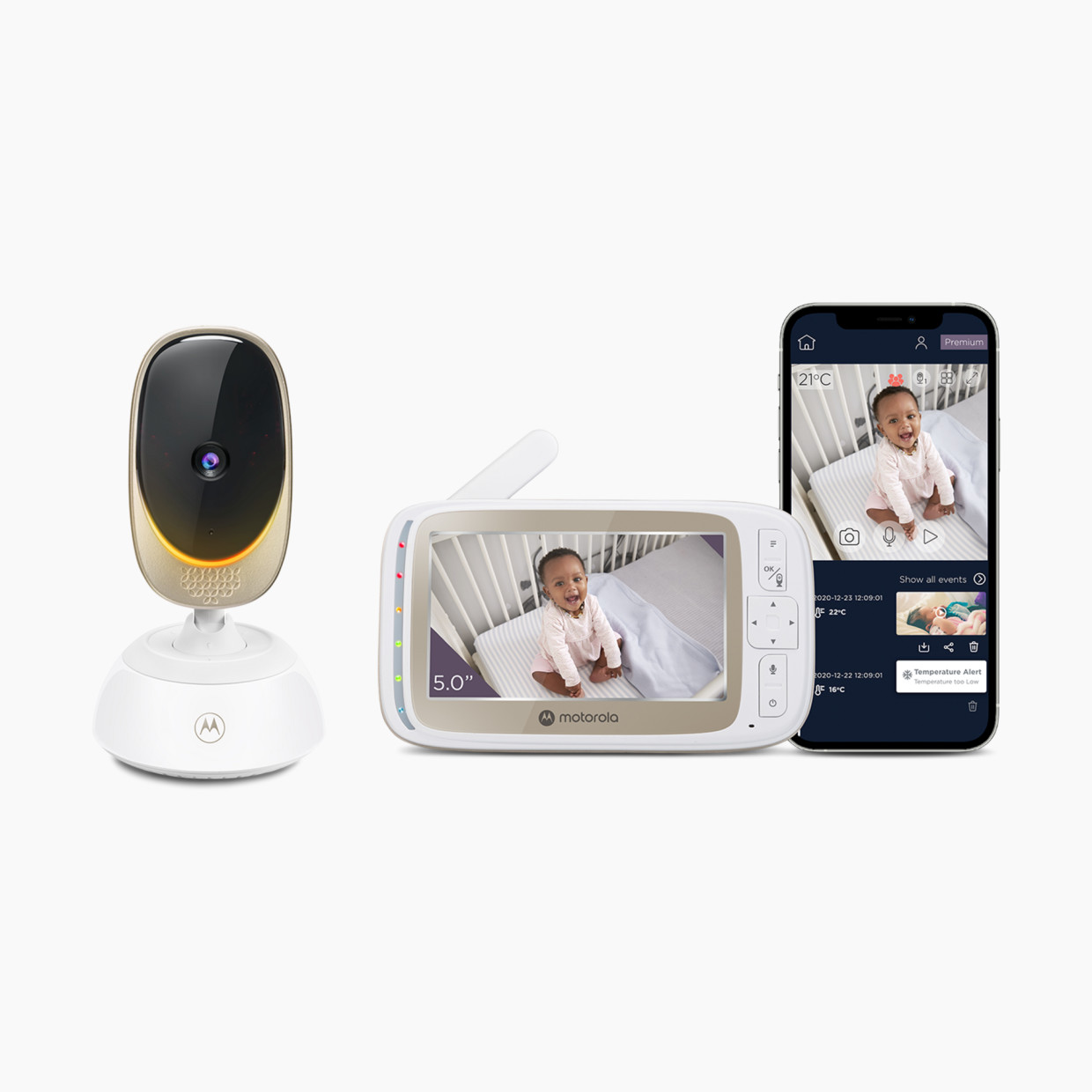 Motorola VM85 Connect 5" Video Baby Monitor - 1 Camera.