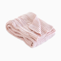 Burts Bees Baby Infant Blanket, Cable Knit, Made with 100% Soft Breathable Organic Cotton, Nursing Blankets, Machine Wash Baby Newborn Essentials, Size 30 x 40 Inch