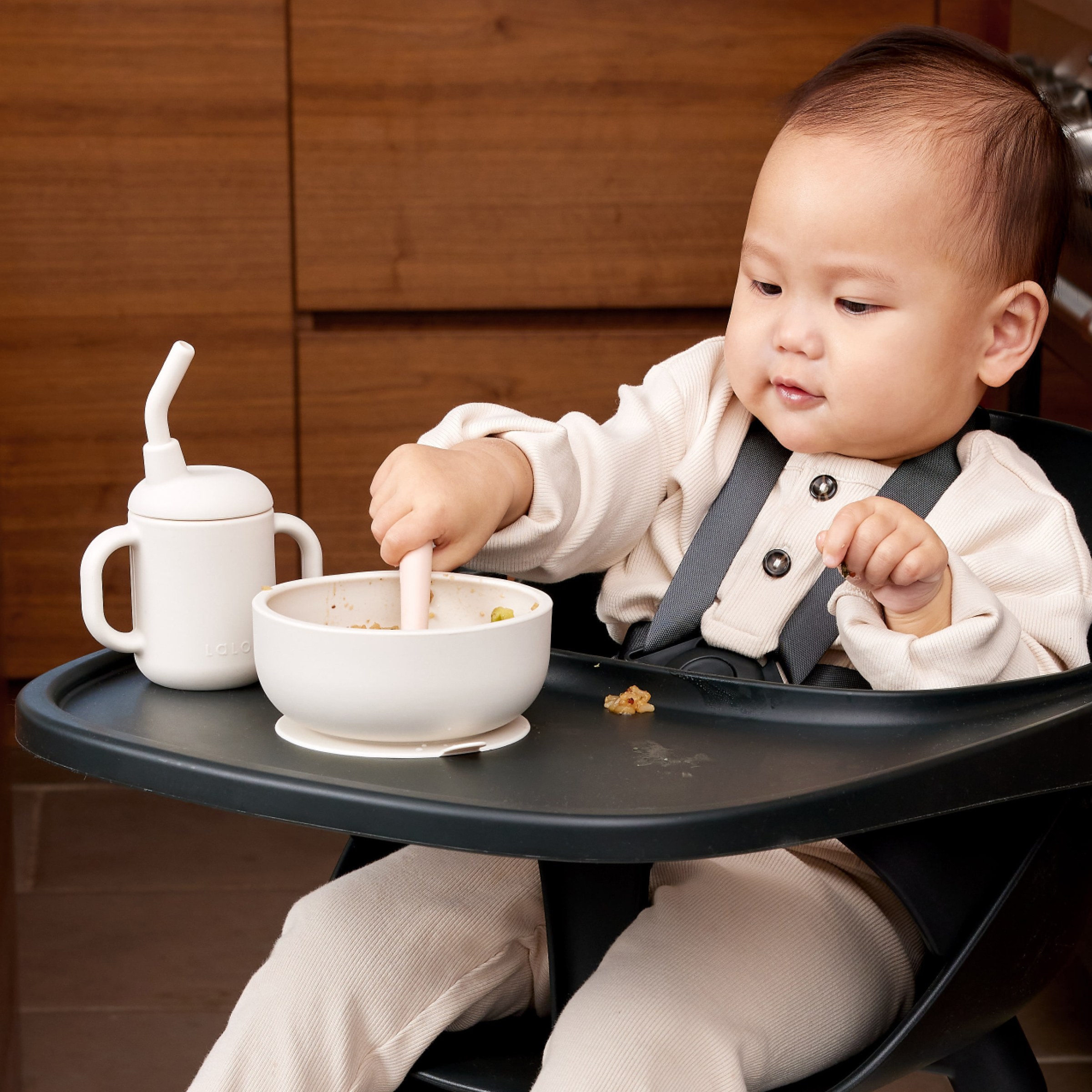 Lalo First Bites Full Kit - Oatmeal.