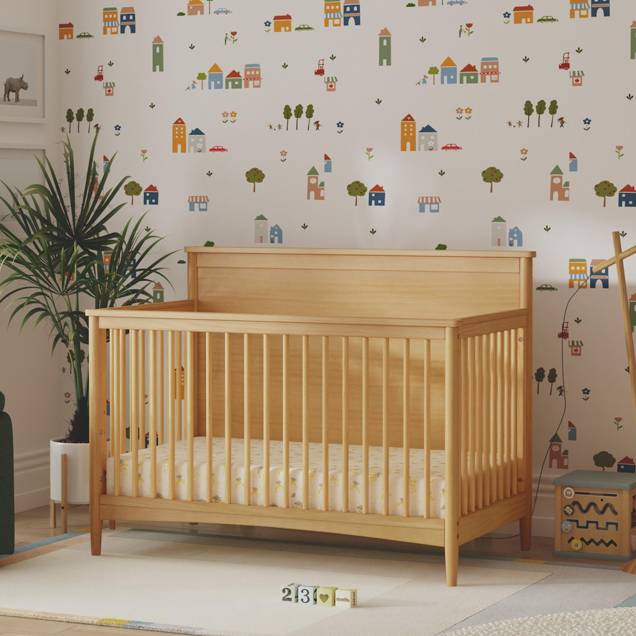 daVinci Frem 4-in-1 Convertible Crib - Honey.