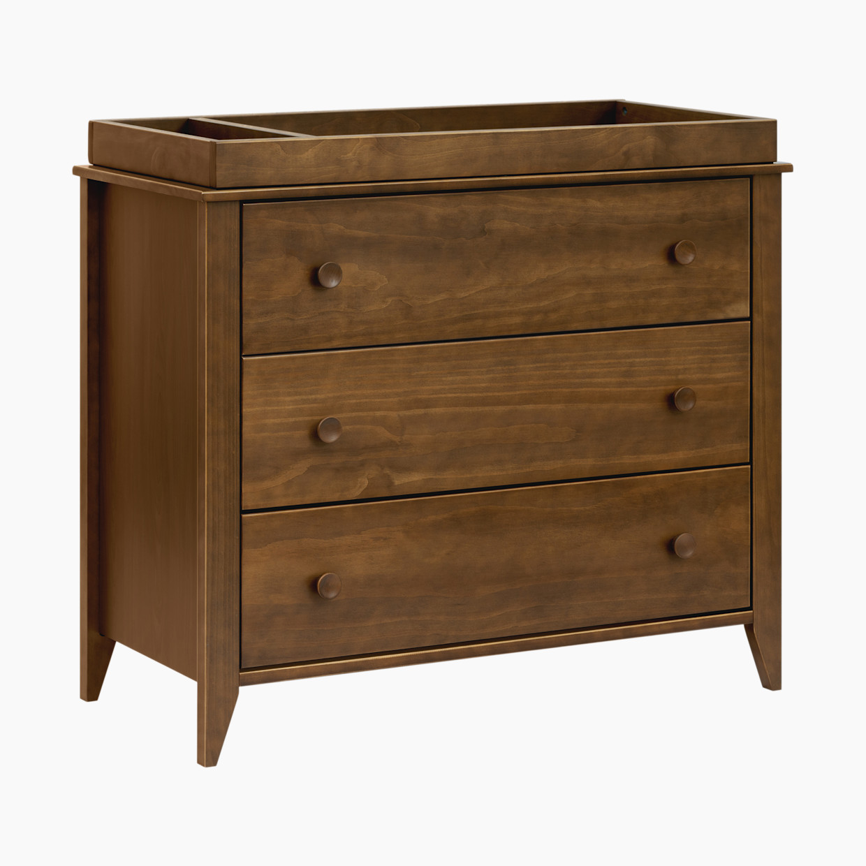 babyletto Sprout 3-Drawer Changer Dresser - Natural Walnut.