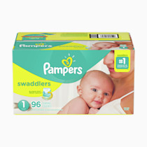 Pampers Swaddlers Diapers, Size 1 (8-14 lbs), 32 Count, Absorbent, Keeps Baby Dry and Comfortable, Skin Safe Disposable Baby Diaper (Packaging May Vary)