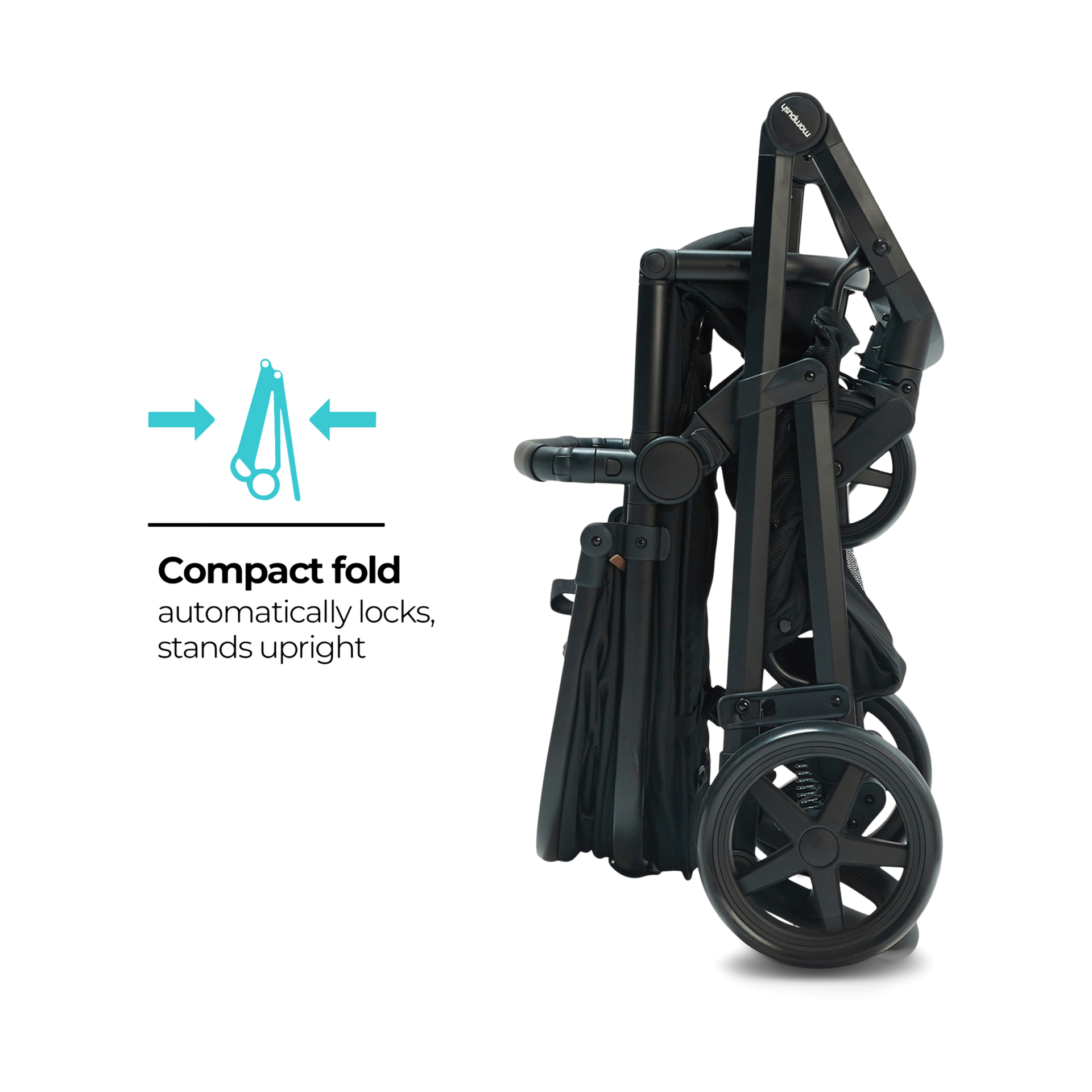 Mompush Meteor 2 Stroller - Black.