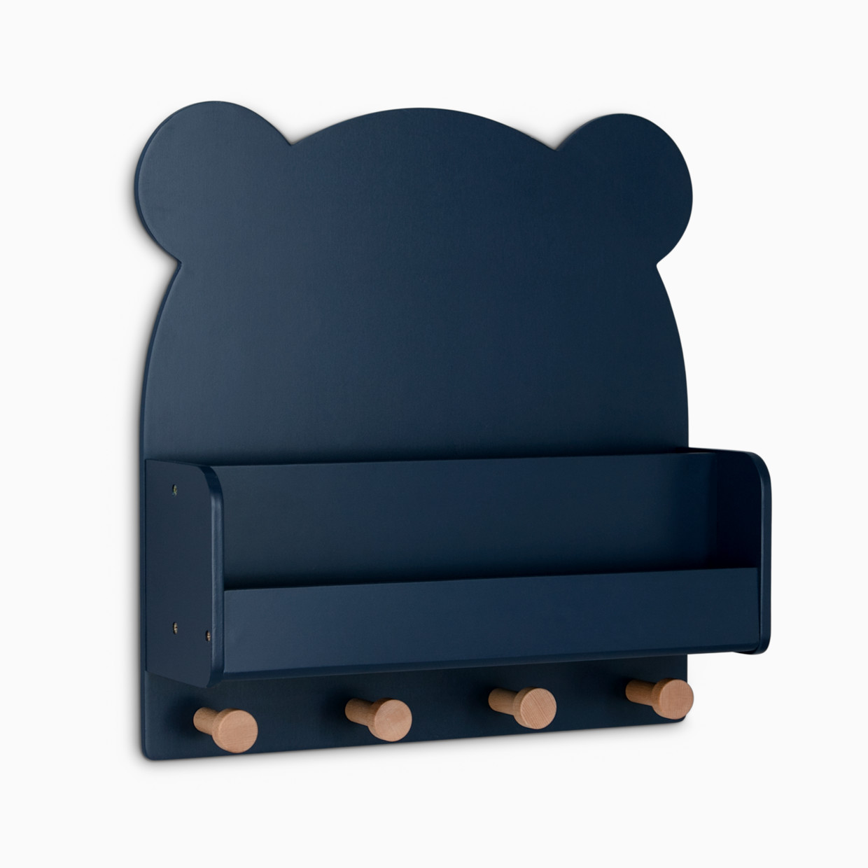 Delta Children babyGap Brannan Bear Wall Shelf with 4 Hooks - Navy.