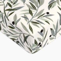 Crib Sheet in GOTS Certified Organic Muslin Cotton