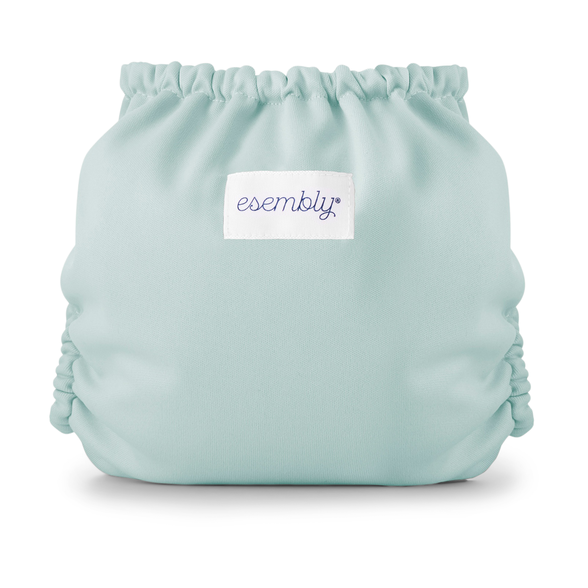 Esembly Recycled Diaper Cover (Outer) + Swim Diaper - Mist, Size 2 (18-35 Lbs).