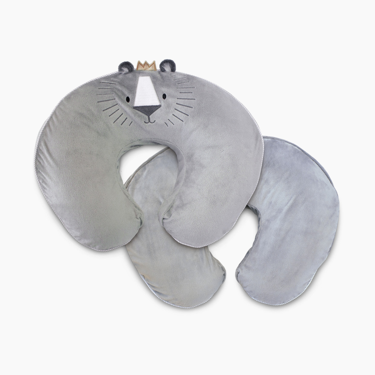 Boppy Luxe Support Nursing Pillow - Grey Royal Lion.