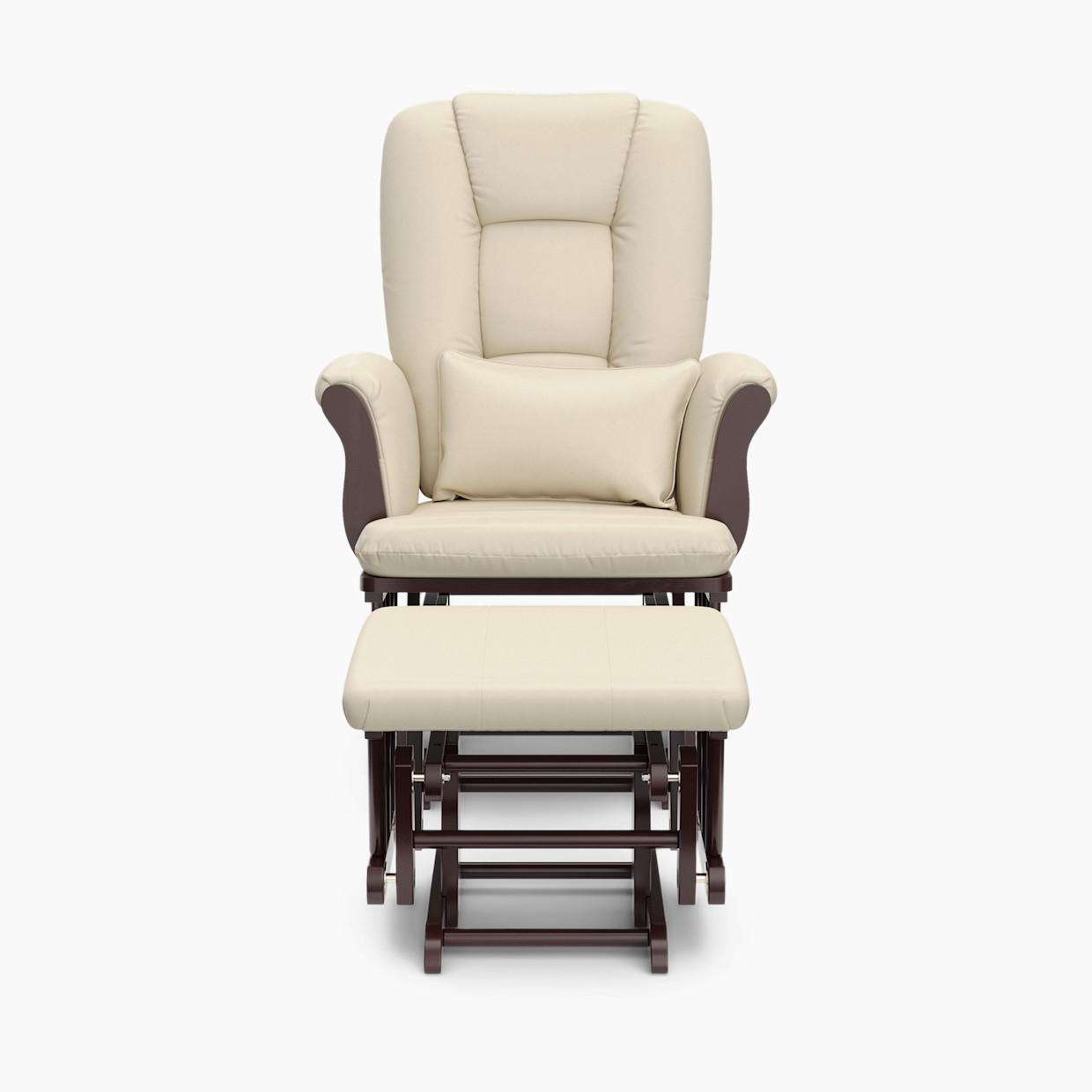 Storkcraft Tuscany Glider and Ottoman - Espresso/Beige.