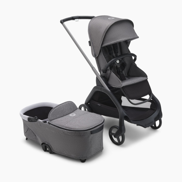 Bugaboo Dragonfly Seat and Bassinet Complete - Graphite/Grey Melange.