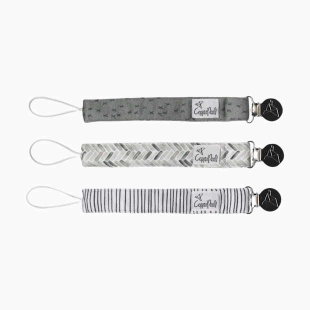 Copper Pearl Binky Clip Set (3 Pack).