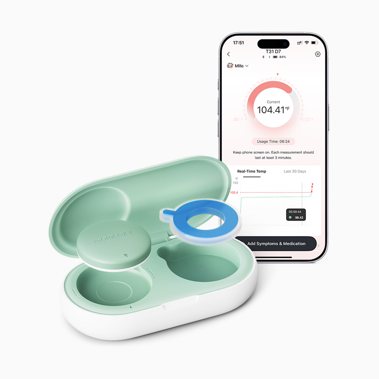 Momcozy Wearable Digital Thermometer.