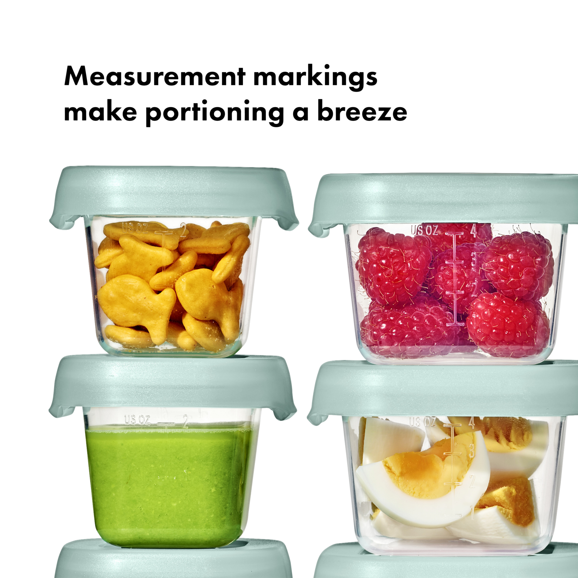 OXO Tot Baby Blocks 12-Piece Food Storage Container Set.