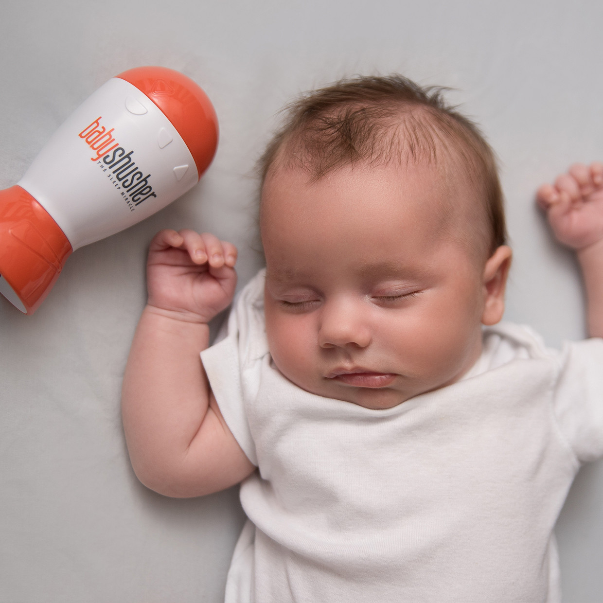 Baby Shusher Soother Gift Set - Orange And White.